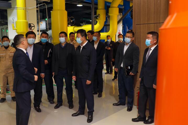 游艇会206yth集团辅导到锦江宾馆智慧高效力源中心视察领导工作